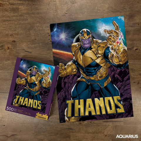 AQUARIUS Marvel Puzzle Thanos (500 Piece Jigsaw Puzzle) - Officially Licensed Marvel Merchandise & Collectibles - Glare Free - Precision Fit - 14 x 19 Inches