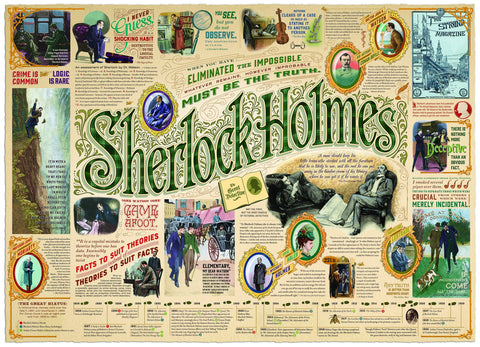 Cobble Hill 1000 Piece Puzzle - Sherlock - Sample Poster Included