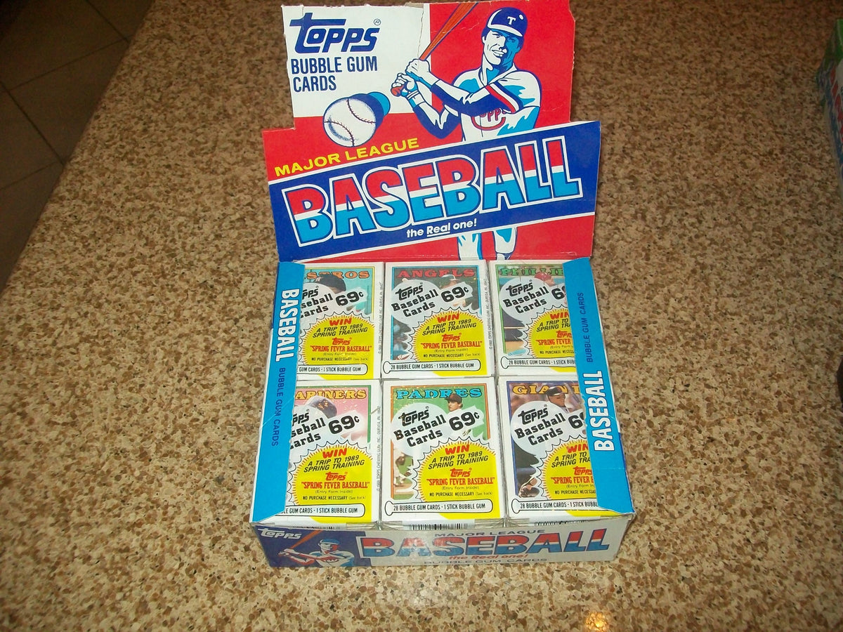 TOPPS 1988 BASEBALL CELLO BOX 24 PACKS 28 CARDS PER PACK