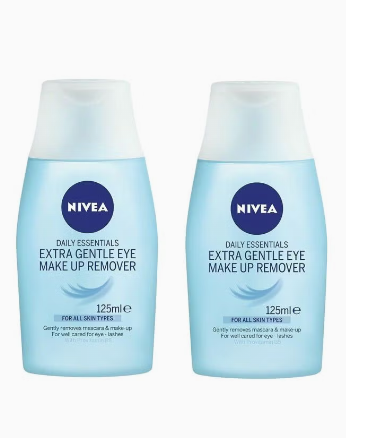 Nivea Pack Of 2 Extra Gentle Eye Makeup Remover Clear