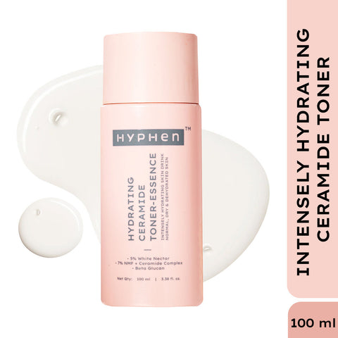 Hyphen 7% Ceramides-NMF Face Toner Essence | 5% Glass Skin Blend with Rice Water-100ml