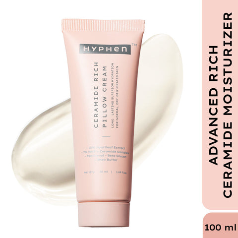 Hyphen 10% Heartleaf & 7% Ceramides-NMF Face Moisturizer| Rich Pillow Cream For Hydration