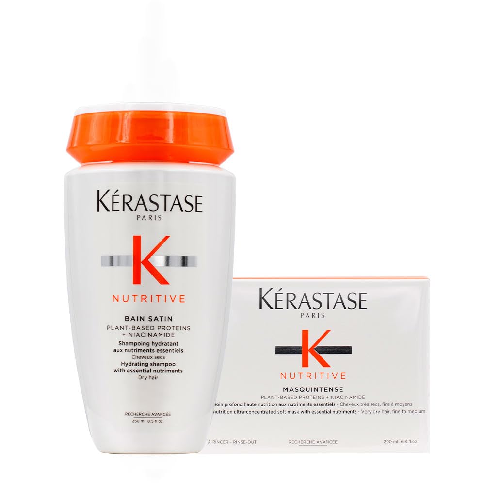 KÃƒÆ’Ã†â€™Ãƒâ€ Ã¢â‚¬â„¢ÃƒÆ’Ã¢â‚¬Â ÃƒÂ¢Ã¢â€šÂ¬Ã¢â€žÂ¢ÃƒÆ’Ã†â€™ÃƒÂ¢Ã¢â€šÂ¬Ã…Â¡ÃƒÆ’Ã¢â‚¬Å¡Ãƒâ€šÃ‚Â©rastase Nutritive Bain Satin 1 250ml, Nutritive Masquintense Cheveux Fins 200ml, Suitable for Fin