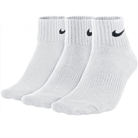 Nike Lightweight Quarter Training sock 3-pack socks sport socks white / gray / black, color: white, size: L